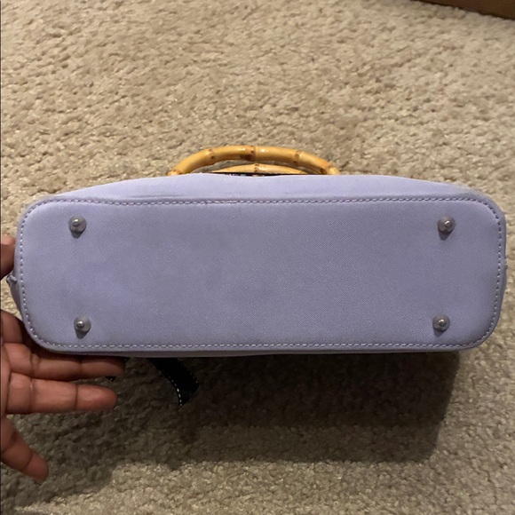 Kate Spade Multicolor Paisley Handbag with Bamboo Handles - Picture 8 of 11